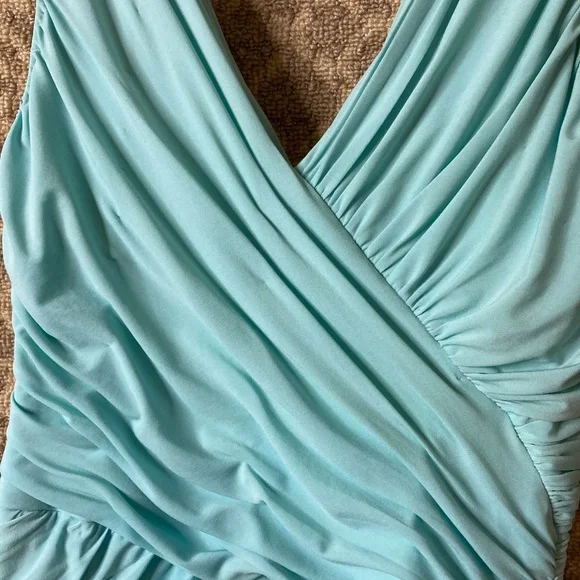 BCBGMAXAZRIA blue/teal anything dress up dress - Picture 4 of 12